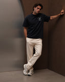 Relaxed Fit Sweatpant- Beige