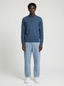Huxley Quarter Zip - Mid Blue