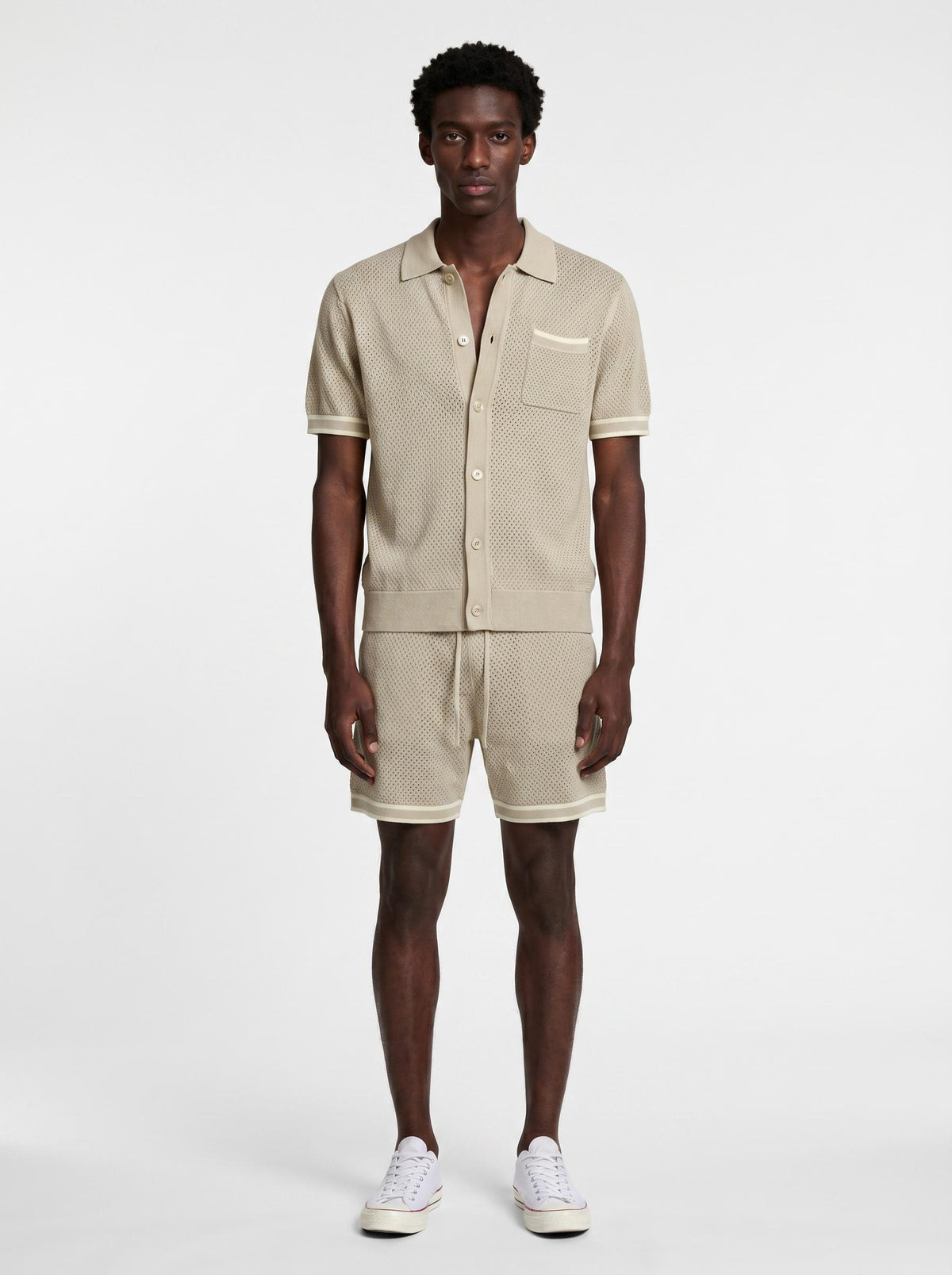 Resort Knitted Shirt - Beige