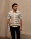 Knitted  Shirt- Sage Green & Cream