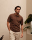 Knitted Shirt- Brown