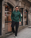 Dark Green Understated Hoodie