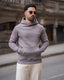 Script Hoodie- Slate Grey
