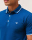 Textured Polo- Midnight Blue