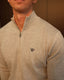 Grey Knitted Quarter Zip