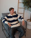 Striped Knit Jumper- Navy & Cream