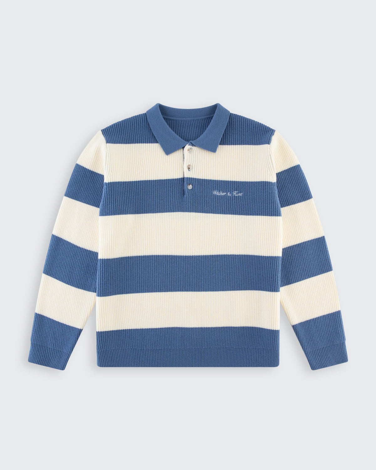 Oversized Lando Knit - Steel & Cream