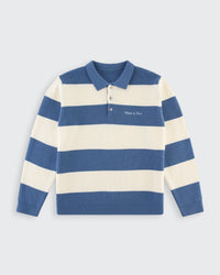 Oversized Lando Knit - Steel & Cream