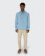 Pique Stretch Shirt- Light Blue