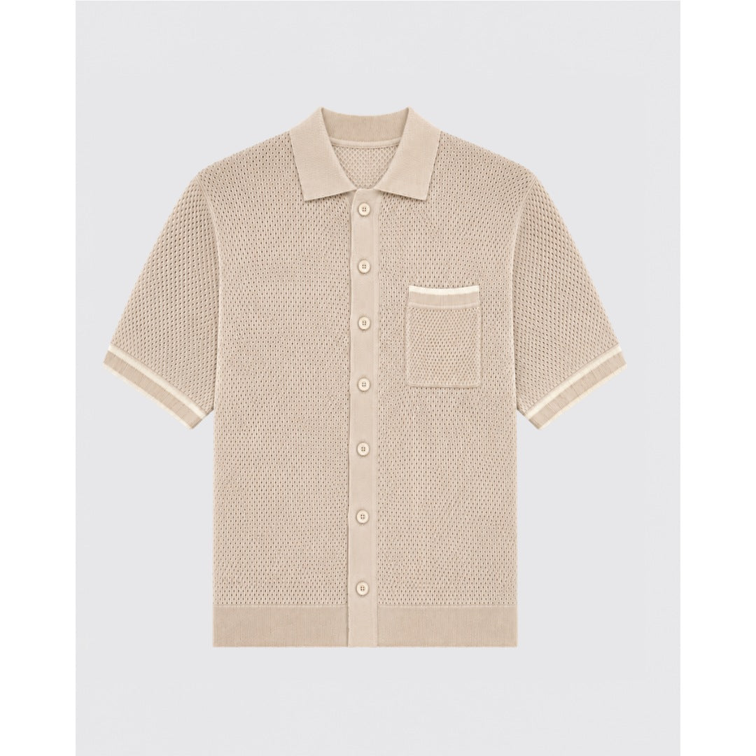 Resort Knitted Shirt - Beige
