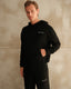W&H Knitted Hoodie - Black