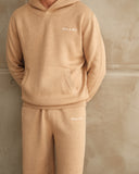 W&H Knitted Hoodie - Mocha