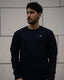 Navy V-Stitch Sweatshirt - Walker & Hunt Sweaters