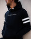 Navy Striped Hoodie - Walker & Hunt Hoodies